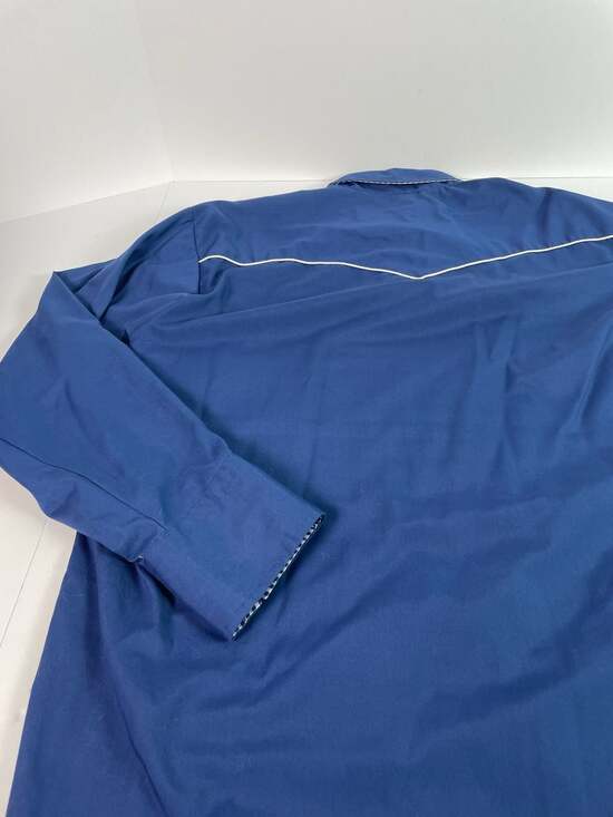 Vintage Fenton Permanent Press Blue Western Pearl Snap Shirt Mens Sz Large - Picture 11 of 12